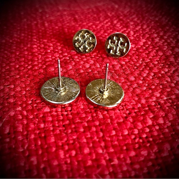 Tory Burch Bracelet & Earrings Set Studded Double Wrap Leather NWOT - Picture 11 of 13